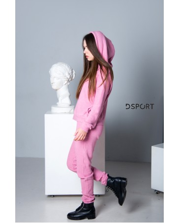 Спортивный костюм idial style вязка розовый 406-1